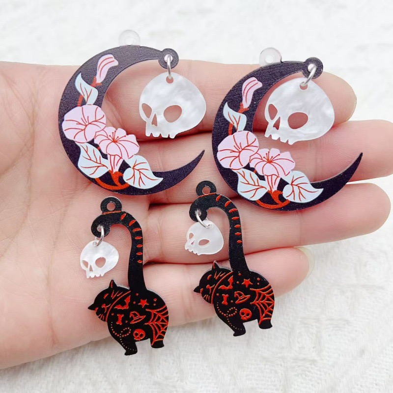 Jewelry Making - 10 peças de acrílico para Halloween: