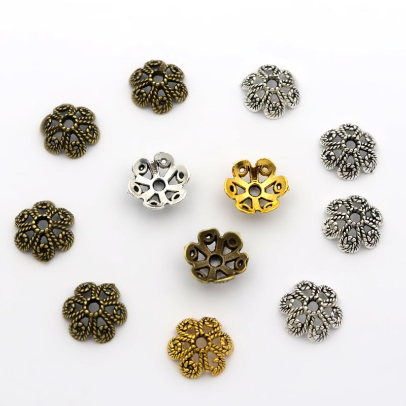 Jewelry Making Business - 50 pçs flor oco solto espaçador