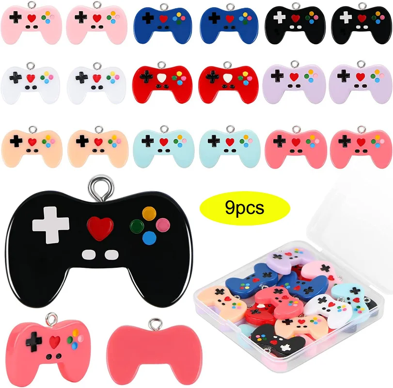Jewelry Making Videos - 9 pçs controlador de videogame encantos
