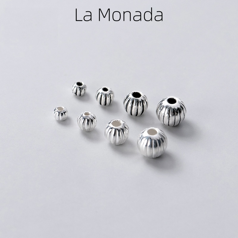 Jewelry Making In La - Contas Espaçadoras de Abóbora em Prata