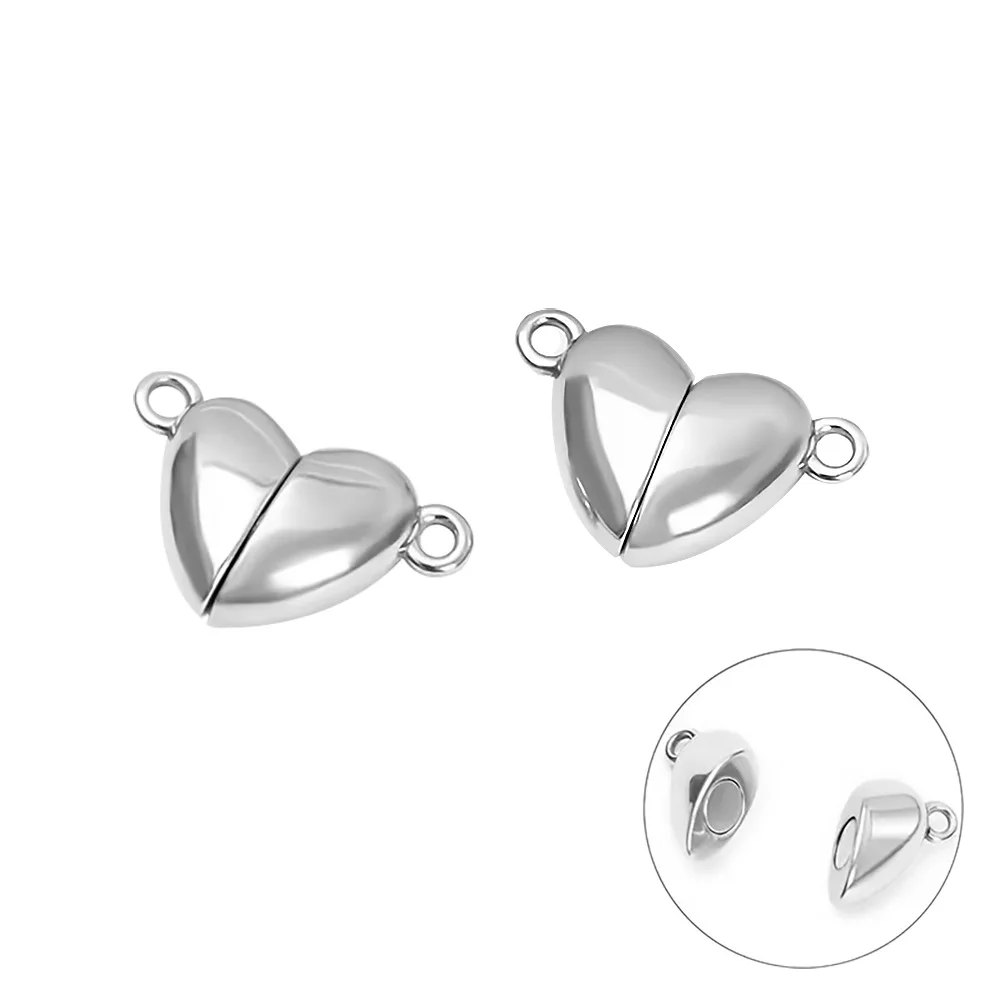 Jewelry Making For Couples - Amor Coração Magnético Conectado Fechos, Encantos