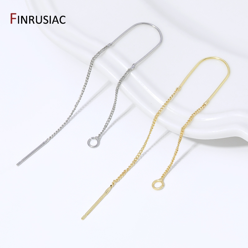 Jewelry Making Yarn - Brincos de Corrente Longa com Borla