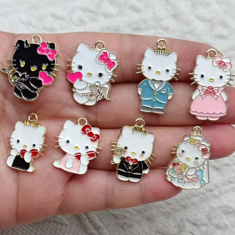 Jewelry Making For Couples - 10 peças de Pingentes de Gato