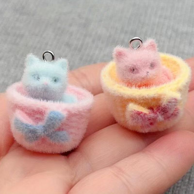 4 peças de pingente de gato em - Jewelry Making avaliação e preço