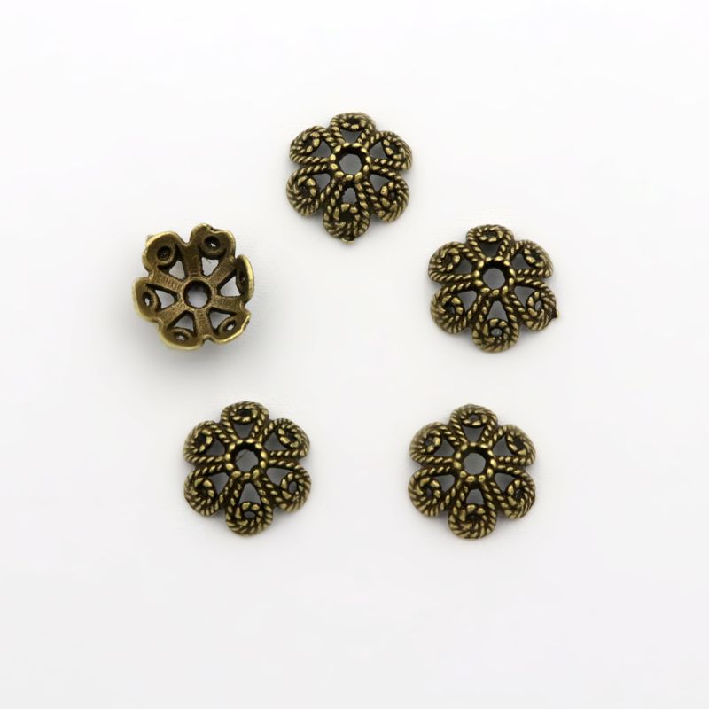 50 pçs flor oco solto espaçado - Jewelry Making Business avaliação e preço