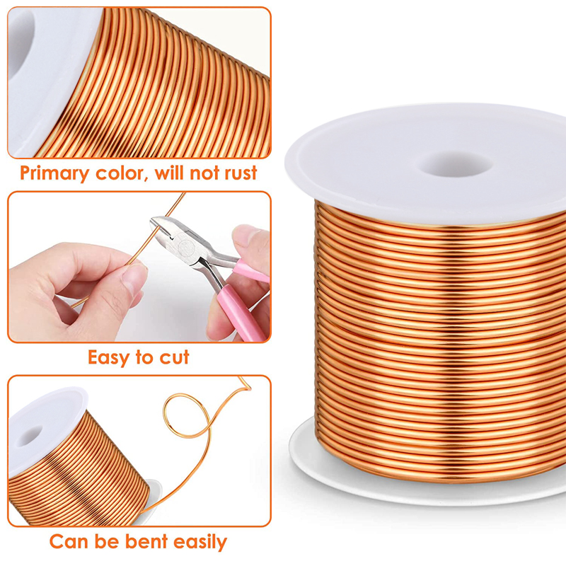 1-3 rolo de fio de cobre macio - Jewelry Making Yarn avaliação e preço