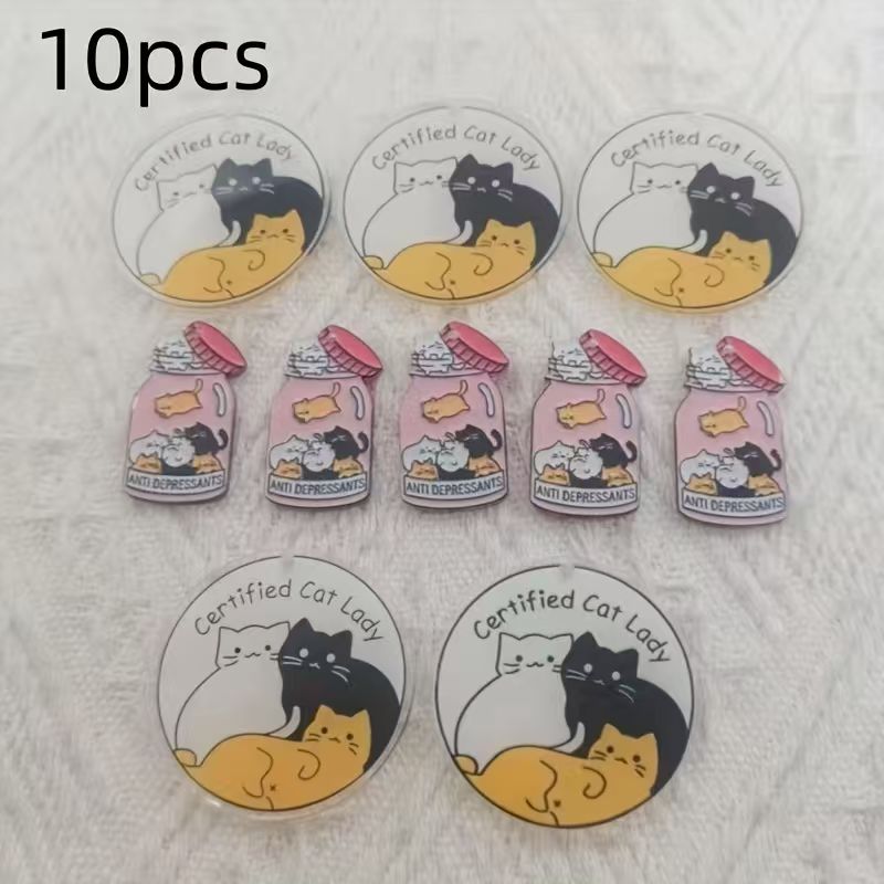 Pingente de gato fofo em acríl - Jewelry Making avaliação e preço