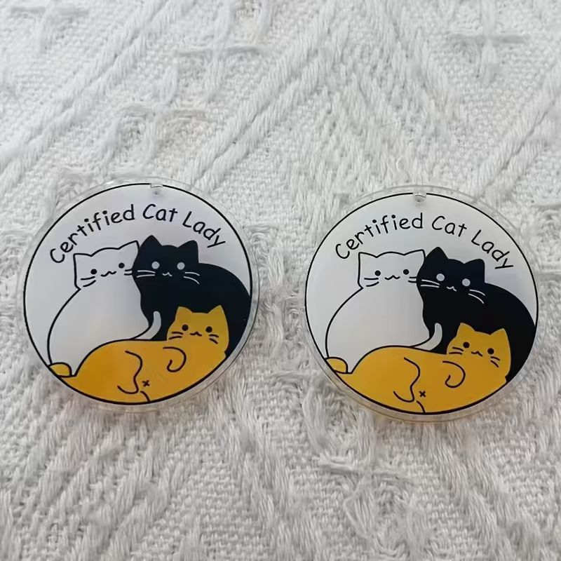Pingente de gato fofo em acríl - Jewelry Making avaliação e preço