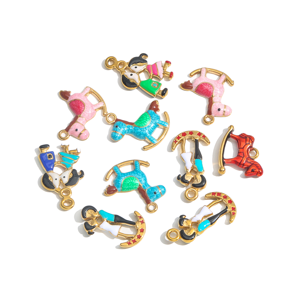 2 pçs de aço inoxidável charme - Jewelry Making For Couples avaliação e preço