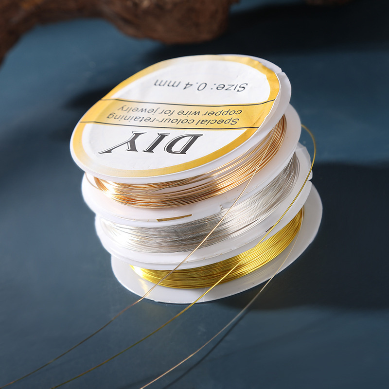 1 rolo de fio de cobre pratead - Jewelry Making Yarn avaliação e preço