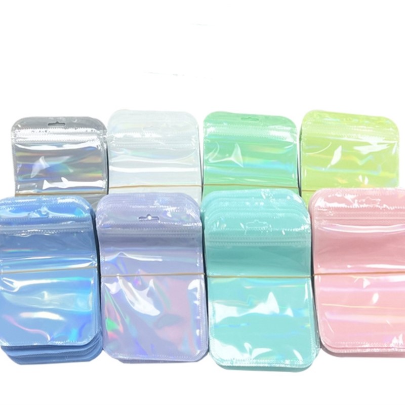 50 pçs laser holográfico trans - Jewelry Making Business avaliação e preço