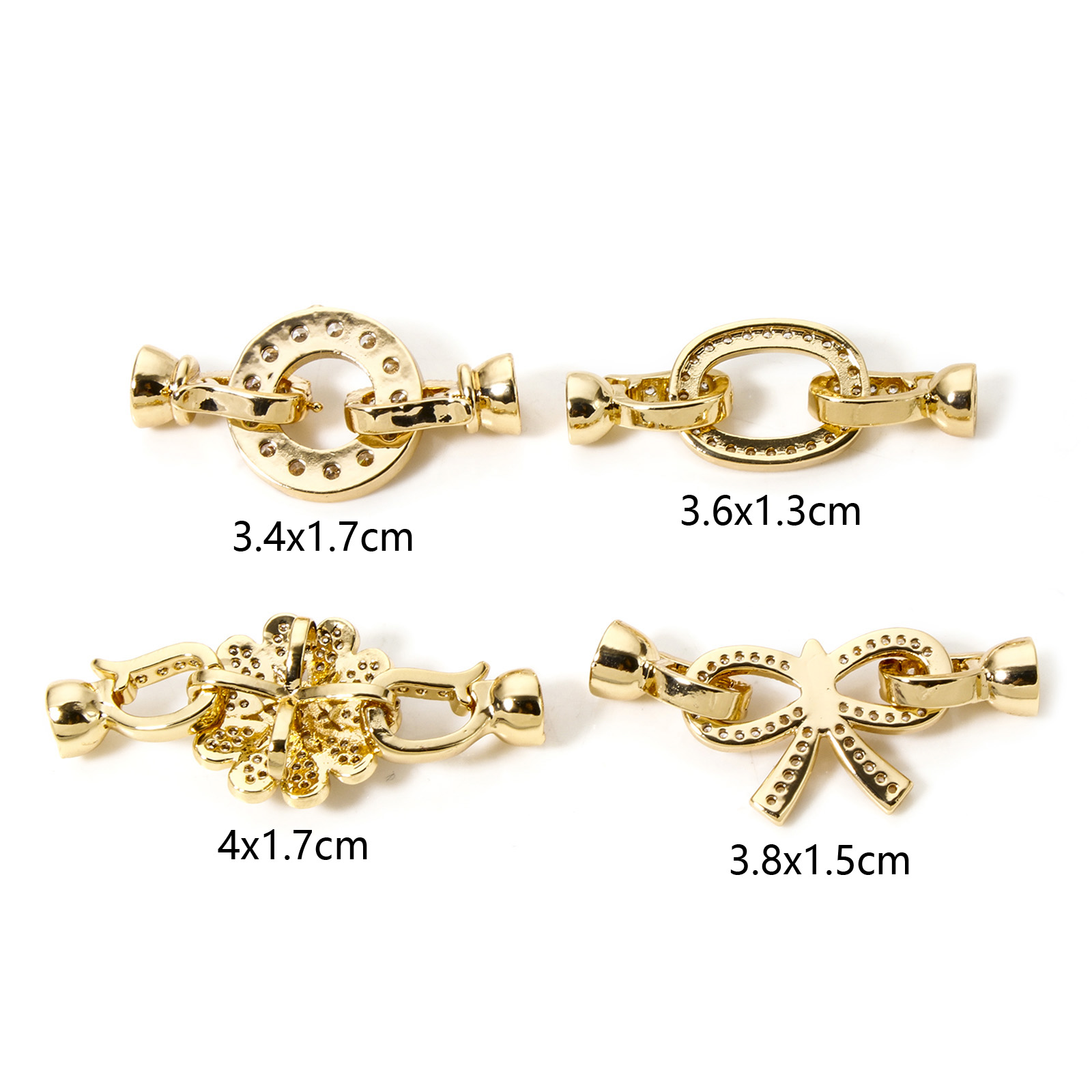 1pc latão dobrável sobre fecho - Jewelry Making Brass avaliação e preço