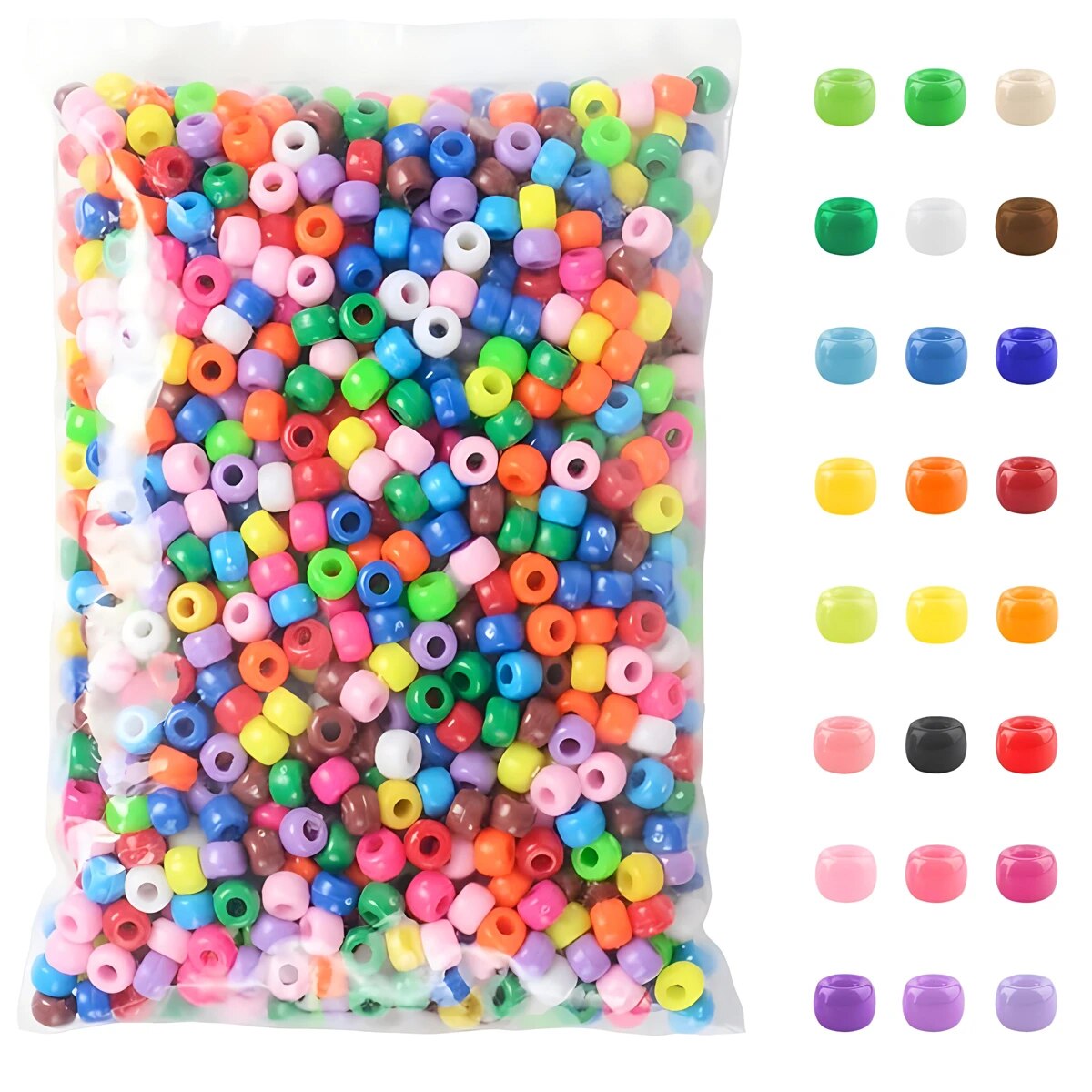 500 pçs pônei doces contas de  - Jewelry Making Business avaliação e preço