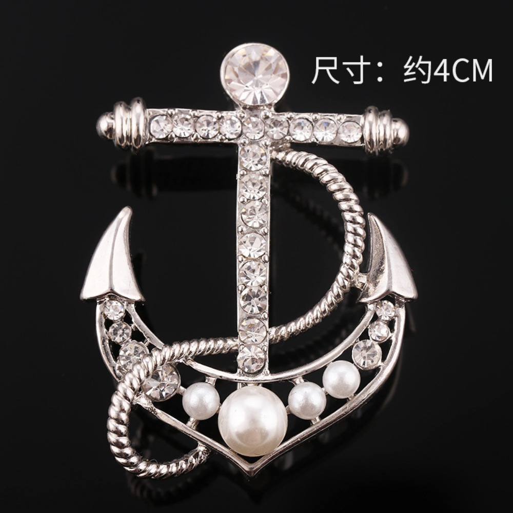 Broche de âncora de leme naval - Jewelry Making Business avaliação e preço