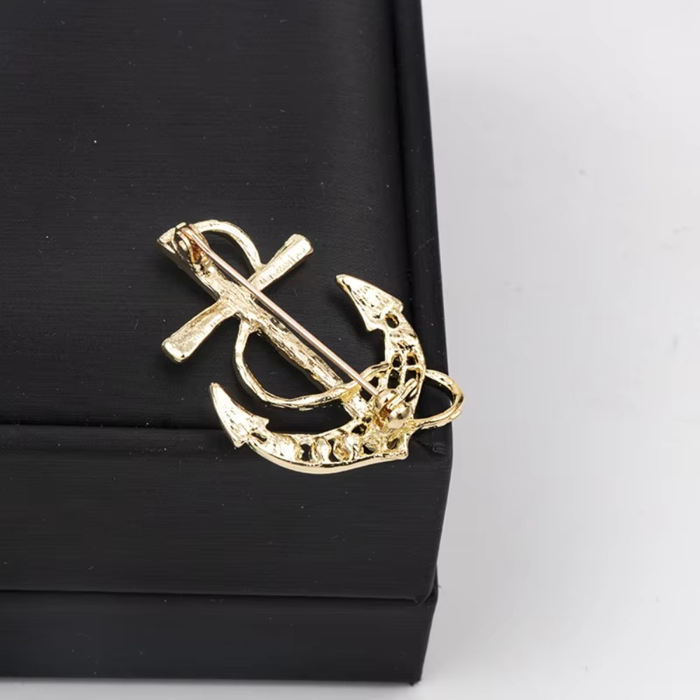 Broche de âncora de leme naval - Jewelry Making Business avaliação e preço