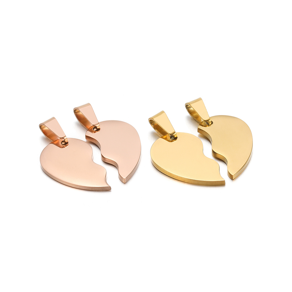 2 pçs/set aço inoxidável cor d - Jewelry Making For Couples avaliação e preço