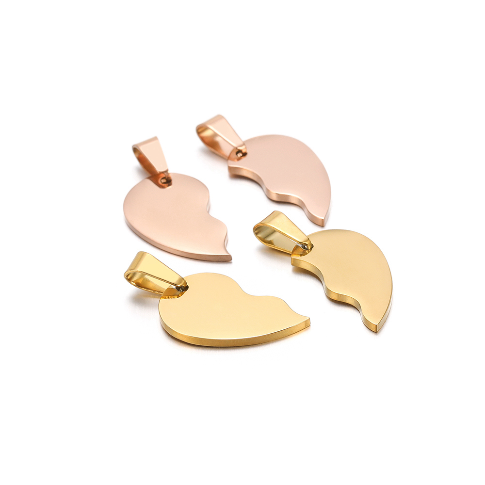 2 pçs/set aço inoxidável cor d - Jewelry Making For Couples avaliação e preço