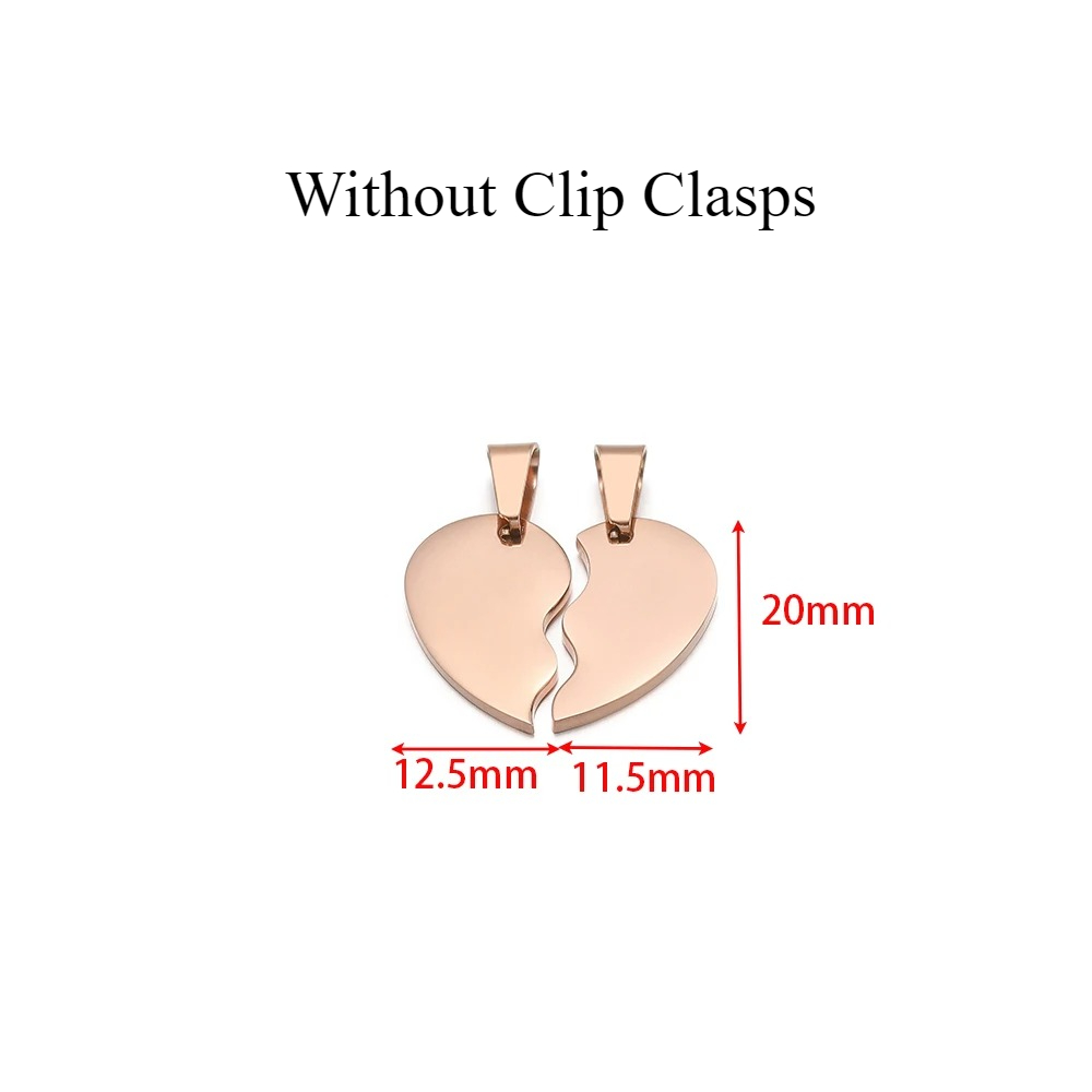 2 pçs/set aço inoxidável cor d - Jewelry Making For Couples avaliação e preço