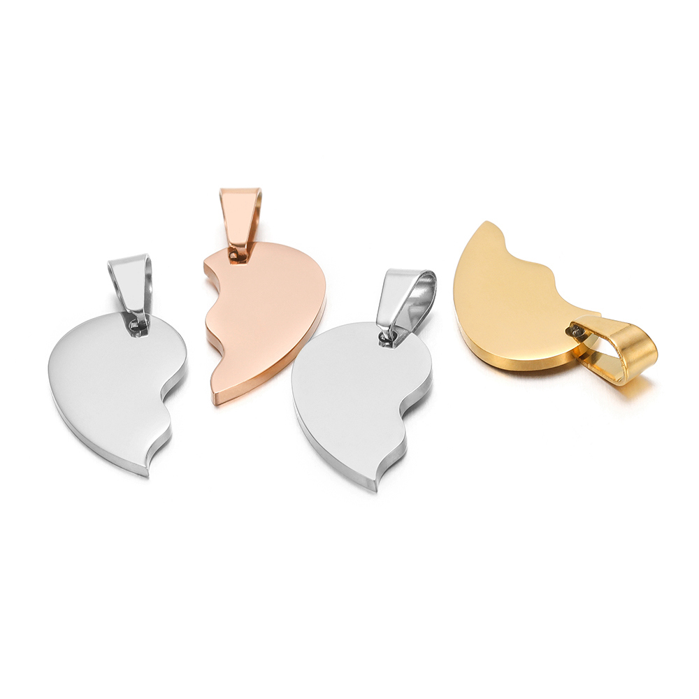 2 pçs/set aço inoxidável cor d - Jewelry Making For Couples avaliação e preço