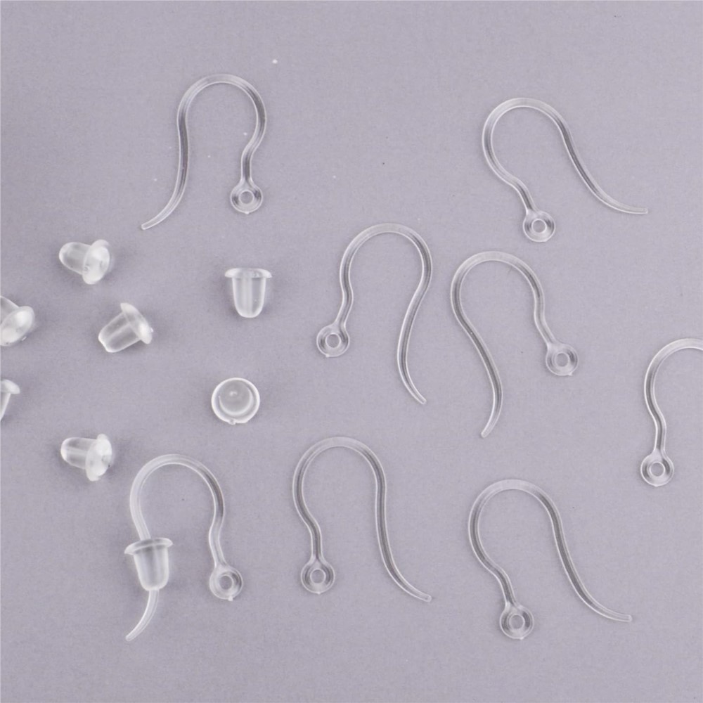 Ganchos de brinco de plástico  - Jewelry Making Yarn avaliação e preço