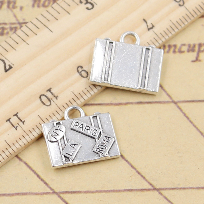 10 pçs encantos sacos de viage - Jewelry Making In La avaliação e preço