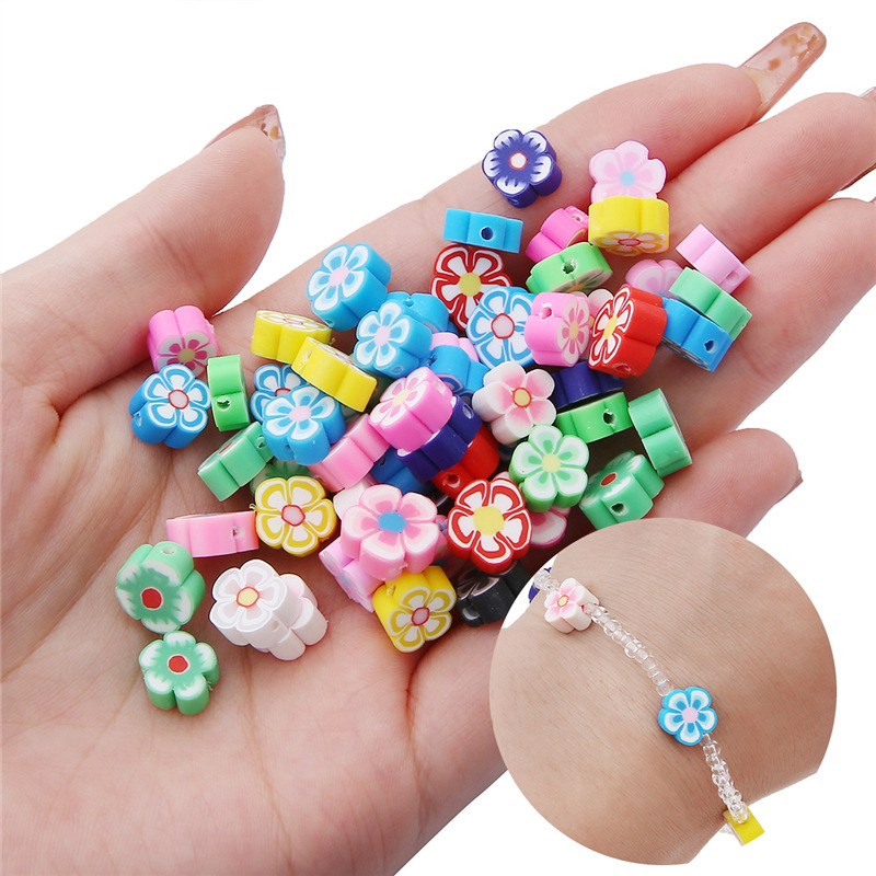 Flores Mistas Contas De Argila - Jewelry Making Business avaliação e preço