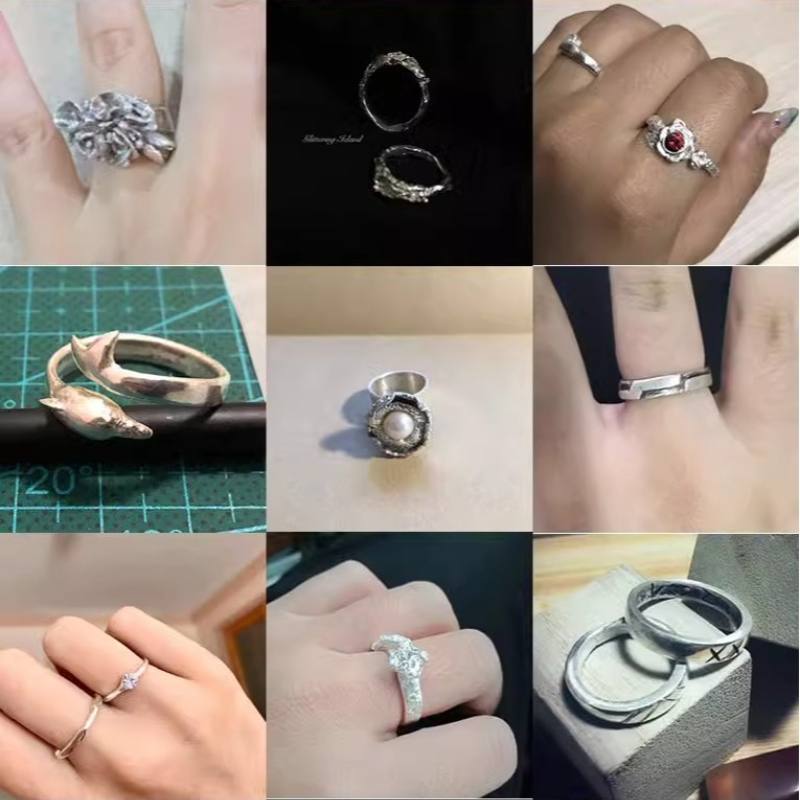 999 prata pura argila jóias fa - Jewelry Making For Couples avaliação e preço