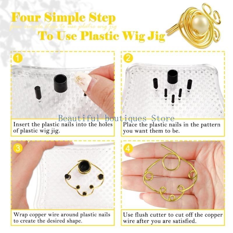 Suprimentos gabarito para dobr - Wire Jewelry Making Jig avaliação e preço
